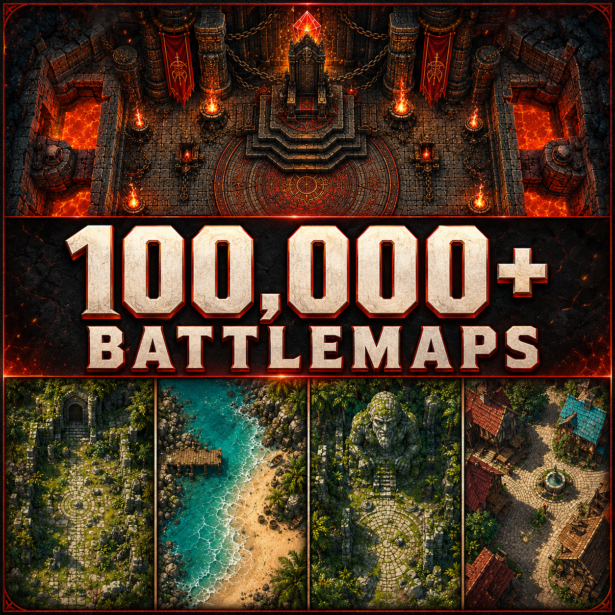The Ultimate RPG Map Bundle — 100,000+ Ready-to-Play Battle Maps