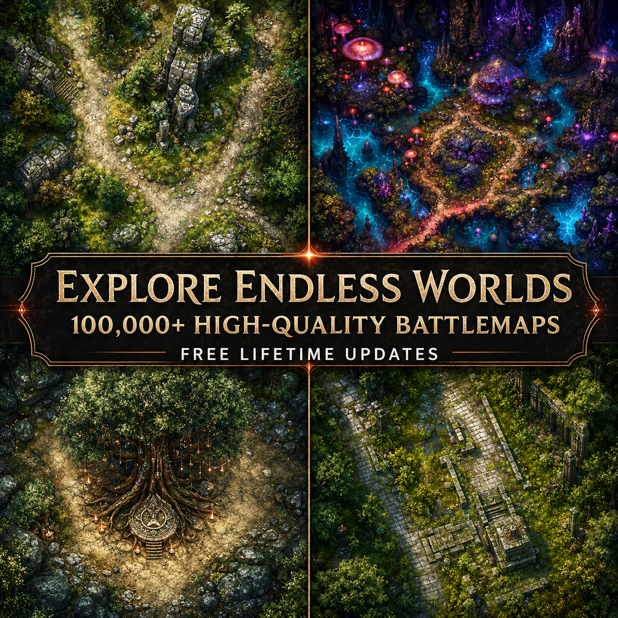 The Ultimate RPG Map Bundle — 100,000+ Ready-to-Play Battle Maps