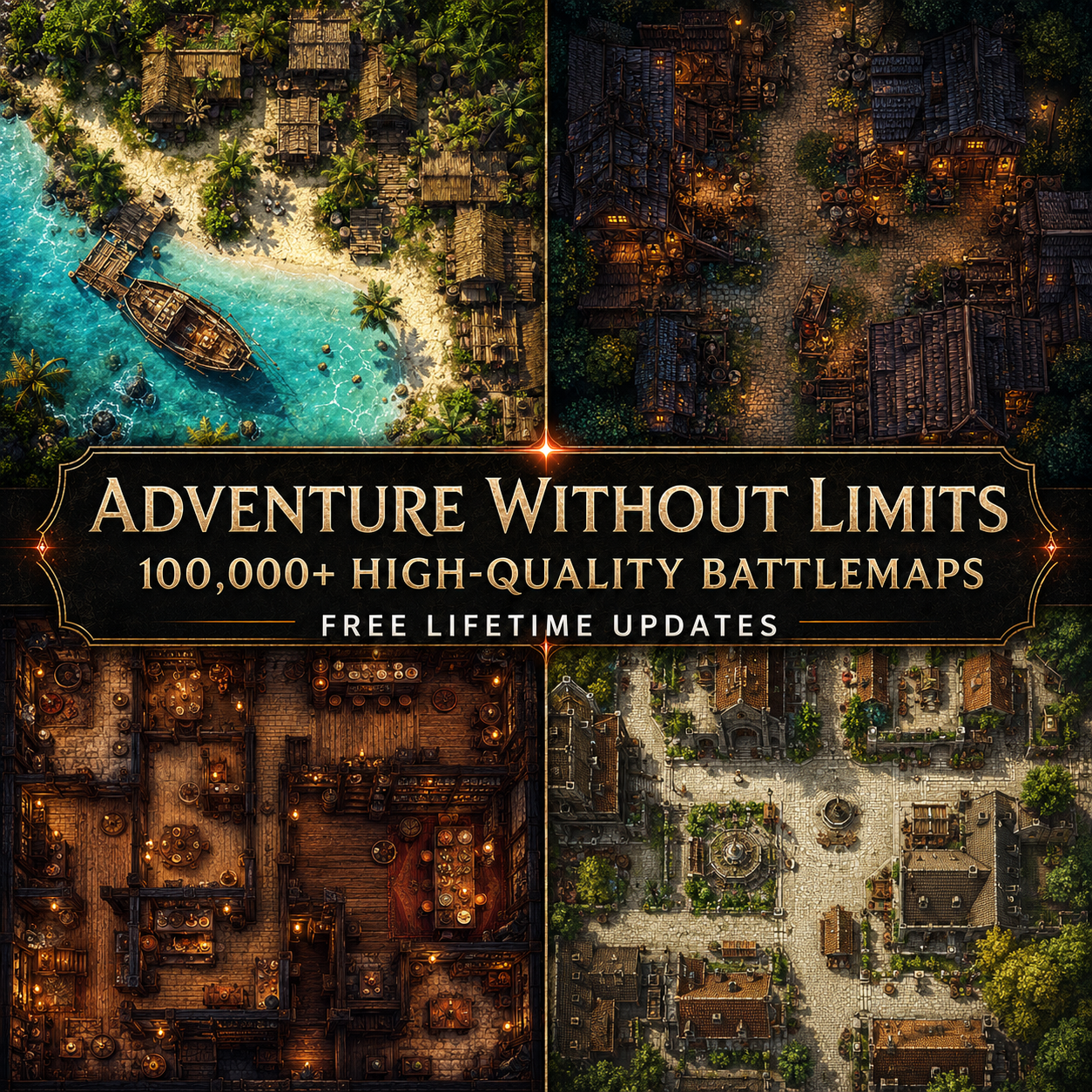 The Ultimate RPG Map Bundle — 100,000+ Ready-to-Play Battle Maps