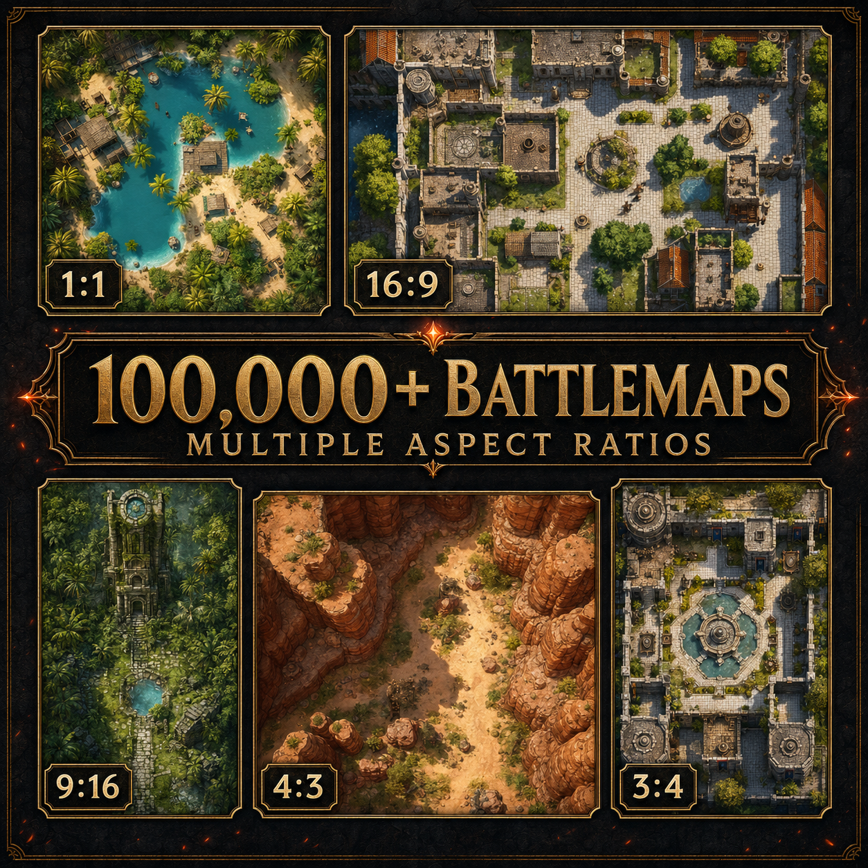 The Ultimate RPG Map Bundle — 100,000+ Ready-to-Play Battle Maps