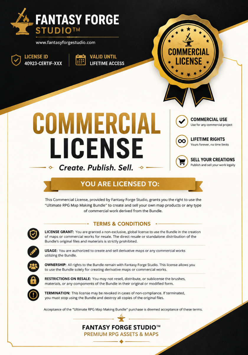 Commercial License - Fantasy Forge Studio