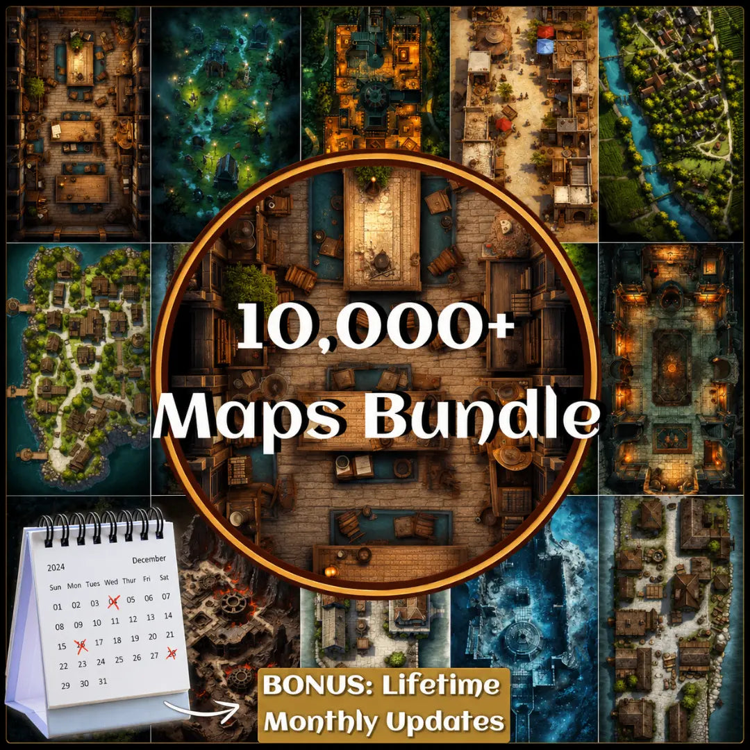 Ultimate RPG Maps Bundle — 10,000+ Ready to Play Designs