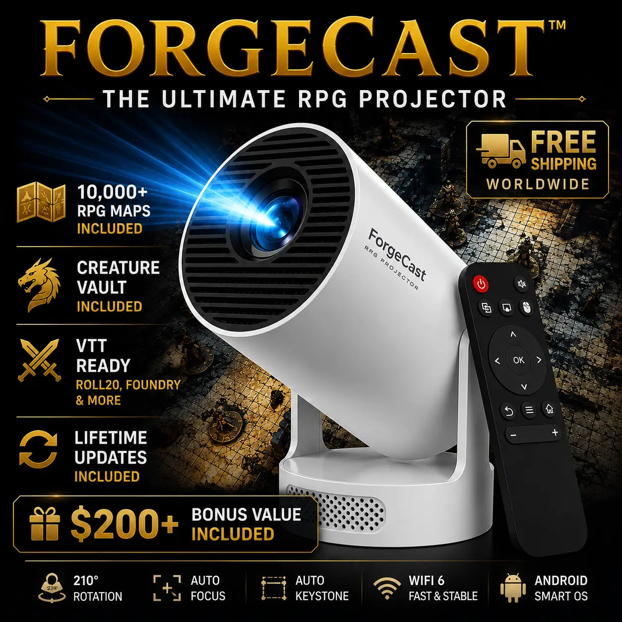 ForgeCast™ – The Ultimate RPG Projection System
